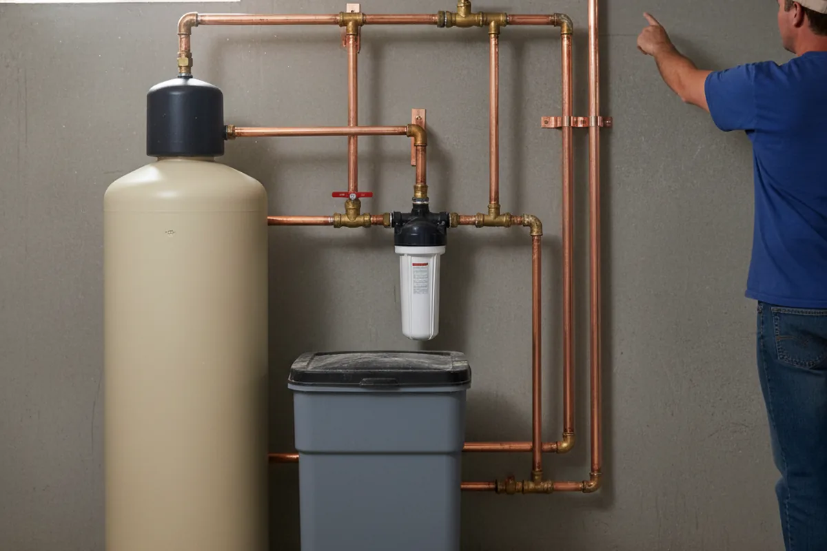 Whole-house water treatment system installed in Abell